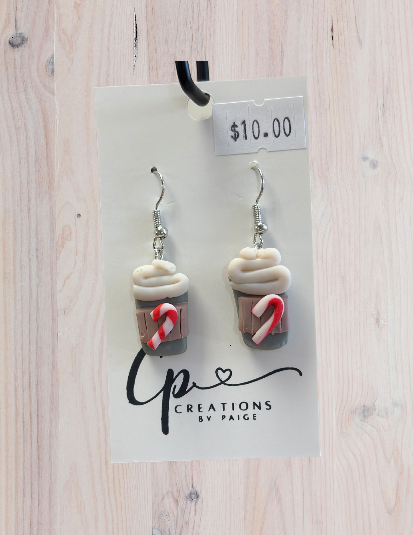 Peppermint Coffee Earrings